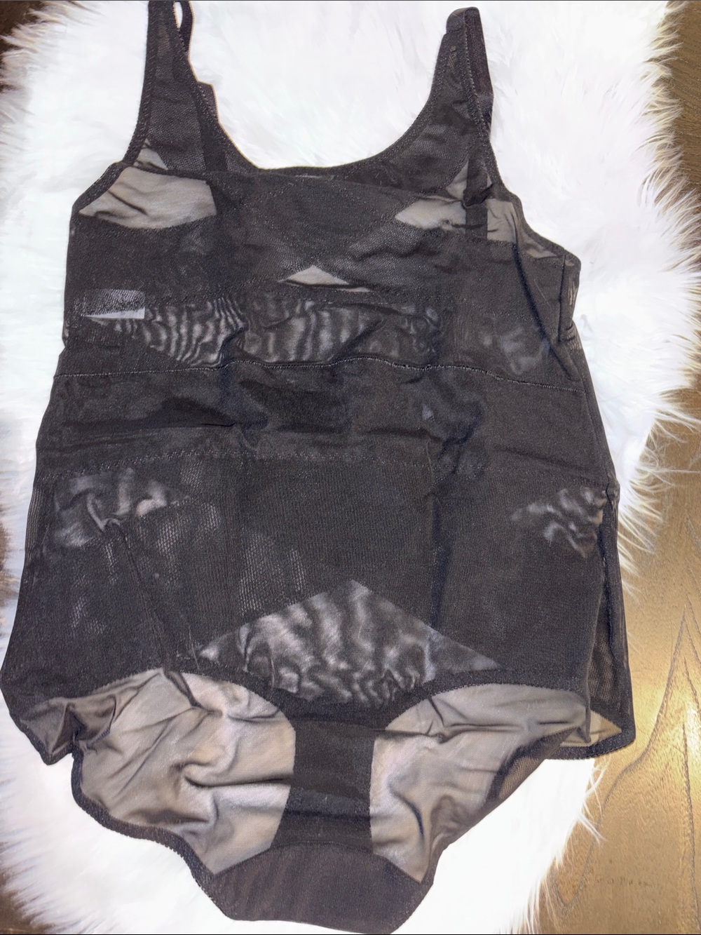 Black Seamless Shaping Tank Bodysuit - Sleek Tummy Control